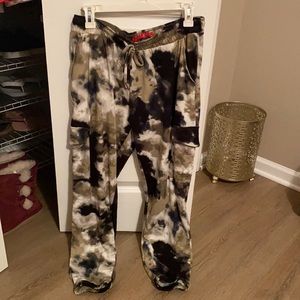 Tie Die Army Green Sweatpants
